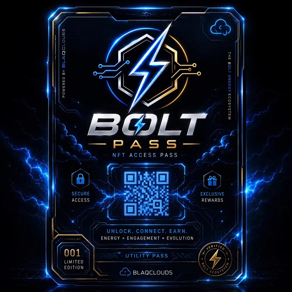 Bolt Pass, NFT access pass, limited edition 001
